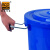 爱柯布洛 塑料清洁水桶 大容量收纳桶手提式铁柄圆形桶160L 带盖储水约240斤蓝色221432