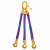 品尔优/PPU三腿柔性吊装带成套索具ULT02额定载荷0°≤45°额载4.2t45°＜0°≤60°额载3t 随机 ULT02-8M 10 