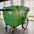 小轮可进电梯塑料环卫保洁清运车移动垃圾桶垃圾车手推车户外带盖 灰色400L