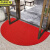 京洲实邦 酒店门口入户地垫防滑半圆条纹地毯 100*200cm红色JZSB-2803