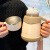 特百惠（Tupperware）保温杯杯盖可喝水大肚水杯316大容量杯子女士高颜值便携户外水 粉色1100+3D公仔贴8枚+杯刷+贴纸