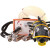 普达 可充电蓄电池电动送风式长管呼吸器 防尘防毒面罩面具AHK-2d 20米双人 可充电 