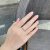 佳简白18K金求订结婚真钻石戒指 裸钻对戒托定制冰糖一克拉效果钻戒女 18K玫瑰金 12分钻