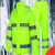 反光雨衣雨裤交通高速路政救援荧光警示服分体套装定制印字骑 荧光绿1单上衣 M