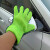 谋福（CNMF）五指雪尼尔熊掌洗车手套 擦车工具清洁用品抹布 （灰绿五指手套） 