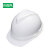 MSA梅思安 安全帽 白色PE带透气孔帽壳 超爱戴帽衬 灰针织吸汗带 D型下颏带 10172512