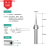 203h烙铁头90W高频焊台200烙铁头耐高温焊咀刀咀马蹄头扁平头 200-0.8D(扁头10支装)