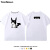 特登堡皮卡丘蝙蝠侠联名款潮牌短袖上衣夏季纯棉设计感T恤男女情 白色 S