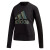 阿迪达斯 （adidas）卫衣女装春季新款运动服大logo加绒舒适休闲圆领套头衫上衣 DZ8676黑色内里加绒 S