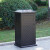 迪恩斯（DEANS）室外庭院用小区垃圾桶售楼部别墅花园院子大号中式古典户外果皮箱铸铝黑色D-105