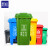 锐拓大号分类垃圾桶蓝色240升可回收物1个