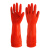 帮手仕【10付/包】S码 38cm 红色乳胶手套 耐磨防水洗衣家务厨房耐用手套 H-10110 起订量2