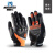 LIS手套摩手感轻薄手感手套 碳纤维真皮触屏适用于骑行好  摩手感 摩爵士M30夏季手套橙色 M