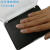 千石黑/红色指纹印台FBI签证用掌纹印泥捺印手纹高分子硬质芯防水印盒 黑色（135*90MM）