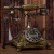 惠利得定制适用欧式复古电话机座机仿古电话机时尚创意老式转盘电话无线插卡 无线电信手机卡按键款-古铜色 插卡款
