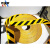 地胶贴耐磨橡胶 5S反光车位线定位划线 自粘标识黑黄警示防滑 黄黑色光面5cm*33m