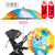 AWZ适用于MaikcQ婴儿推车遮阳伞溜娃神器宝宝童车蓬棚太阳雨伞通用 小恐龙大号85CM黑胶加强防晒[
