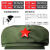 65式军绿解放帽 军迷帽 五角星帽 芳华演出平顶帽 收藏纪念帽 帽子+五角星 一号（头围59-61厘米）