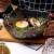 厨谧 沙拉碗 日式不规则蔬菜水果沙拉碗透明玻璃碗家用大号餐具水果盘甜品小碗茶洗 描金透明色中号