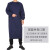 瑞可特 RSF77 长袖反穿衣 水产防油防污围裙 食堂防水罩衣工装 深蓝色 