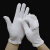 白色棉手套加厚劳保作业手套盘珠文玩礼仪棉手套白手套 封边厚XL码(款)