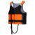 京斯坦 成人救生衣大浮力加厚出海冲浪帆船皮划艇浆板浮力衣 V5038黑拼橙 XL码1件
