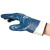 Rockwell 装卸打包机械维修耐油丁腈橡胶浸胶手套工业劳保手套DA1001 蓝色 10副