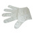双安 一次性pe手套餐饮塑料手套防油透明手套独立包装批发 透明 0.6g100只