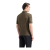 ARMANI阿玛尼GA系列POLO衫男装新款短袖运动衫纯亚麻平纹针织休闲装 军绿色 46
