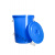 大号圆形垃圾桶户外环卫工业大容量家商用厨房加厚带盖塑料收纳桶 100升蓝色有盖送袋子
