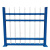 佑工信 锌钢围墙护栏学校社区防护围栏 1.2米高两横杆*3米长(送立柱) 单位：套