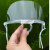 簌禧40塑料透明口罩餐饮口罩酒店餐厅厨房厨师口罩防雾防口水飞沫口罩 白边口罩 1只
