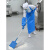 加厚KN铝杆扫把扫帚加长配杆清洁地板刷地刮刷子专用 蓝色1350mm铝杆