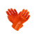 东亚手套  807 颗粒防滑剥皮手套 橘/红色随机发货 （适合女士）10双 M
