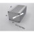 铝盒长方形 正方形铝合金外壳铝型材盒子铝盒长方形壳体氧化开孔 97*84*长125白色