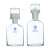 高硼硅溶解氧瓶250/500/1000ml耐高温双盖污水瓶带刻度透明BOD 白色1000ml