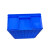 定制 加厚塑料 五金具收纳箱塑料框转箱物料盒零件盒 蓝色 7074417mm