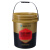 塑料桶圆桶水桶酒酿桶甜米酒密封桶透明1/2/5/10/20L25升 3L橘色
