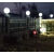 定制户外防水太阳能围墙围栏别墅院墙大门柱头灯庭院景观圆球形路灯罩 太阳能款20CM太阳能遥控双色