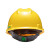 梅思安/MSA 安全帽PE标准型一指键帽衬+超爱戴帽衬组合V型无孔 建筑施工程安全头盔 黄色 1顶