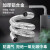 燃气排烟管强排式直排不锈钢铝合金伸缩软管排气管配件加长 适用6cm排烟管送2米铝箔胶带拉长1.5米