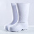 耐磨高筒棉靴白色食品靴 耐油耐酸食品厂厨房保暖雨靴EVA胶鞋工业品 高度36cm左右：白色(牛筋底-不加棉) 40