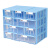 跃桌面小抽屉收纳盒透明长方形零件储物盒塑料小盒子收纳柜 7#白(6个) 象白