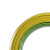 敏达 电线电缆WDZN-BYJ1平低烟无卤铜线单芯单股 阻燃耐火铜塑线铜芯线 100米 双色地线