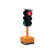 宁夏红绿灯户外路障灯十字路口交通灯太阳能移动式D交通信号灯 300-12型圆灯可升降高配120W