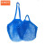 京洲实邦 日常休闲网袋棉网袋购物手提网袋挂袋 蓝色2个装 51.11g/25*35*38CM长提网袋