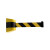 立采 塑料挂壁式警戒线黄黑壳 黄黑相间带 挂墙隔离带伸缩带排队 10米 1个价