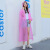 急先锋 厂家生产批发雨衣EVA雨衣便携式雨衣 150克粉色成人束口 磨砂加厚EVA材质