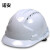 诺瑞斯安 安全帽工地 免费印字 国标V型ABS 建筑工程电力施工劳保工人头盔 三根筋透气款白色