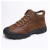 筑采（ZHUCAI）冬季加绒保暖户外防滑工作鞋 棕色 42 